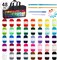 48-Piece Crochet Yarn Kit – 1400 Yards, 40 Multicolor Acrylic Yarn Skeins with 2 Crochet Hooks, 2 Weaving Needles, 4 Stitch Markers & Storage Bag, Perfect Gift for Beginners and Adults